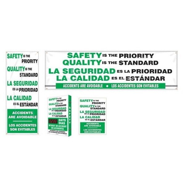 Accuform BILINGUAL SAFETY CAMPAIGN KITS FBMSK434 FBMSK434 - main